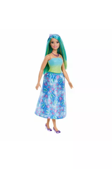 Barbie. Ksi�niczka Lalka Niebiesko-zielony str�j Mattel