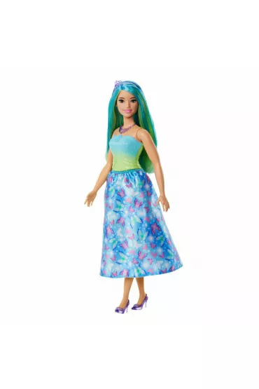 Barbie. Ksi�niczka Lalka Niebiesko-zielony str�j Mattel