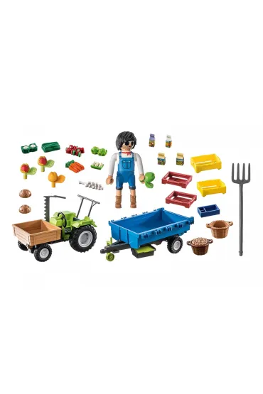 Playmobil Country Traktor z przyczep� 71249