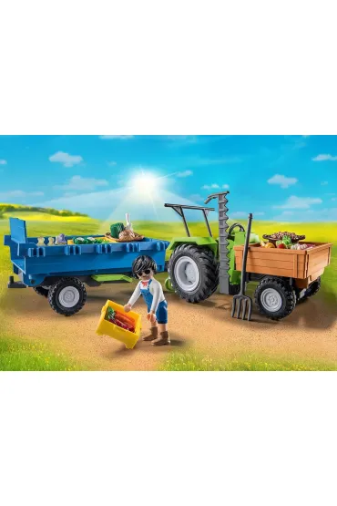 Playmobil Country Traktor z przyczep� 71249