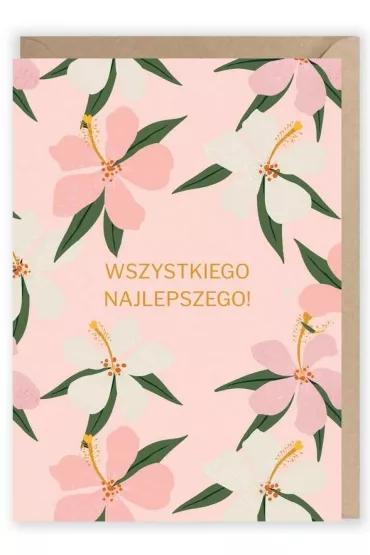 Cardie Kartka urodzinowa Kwiaty, eko koperta K015