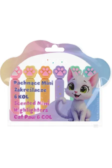 Zakre�lacz mini 4 kolory pastelowe �apki STARPAK 563028