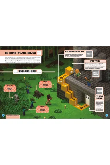 Minecraft Naklejkowa przygoda. Czerwienit