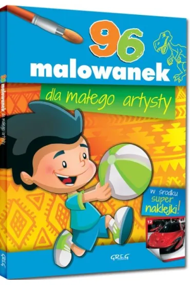 Malowanki z kolorowym wzorem. 96 malowanek dla ma�ego artysty