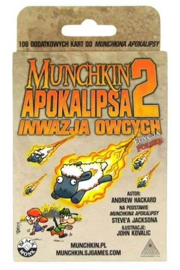 Munchkin Apokalipsa 2. Inwazja Owcych Black Monk - Andrew Hackard