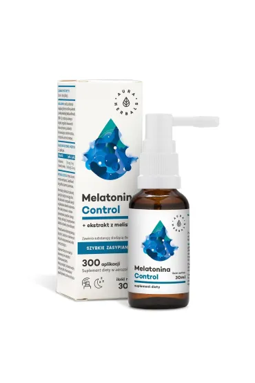 Aura Herbals Melatonina Control + Melisa - Aerozol 30 ml na lepszy sen