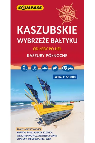 Kaszubskie wybrze�e Ba�tyku - od �eby po Hel. Mapa turystyczna w skali 1:55 000
