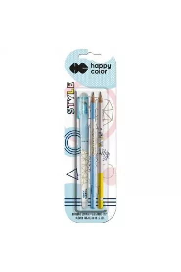 Happy Color D�ugopis usuwalny + 2 o��wki Style