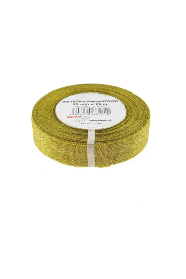 Brewis Wst��ka brokatowa z�ota 25mm x 22m