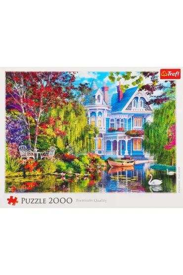 Puzzle 2000el Dom nad jeziorem TREFL 27129 TR