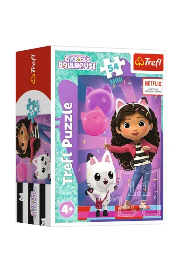 Puzzle mini 54 el. Z Gabi zawsze jest weso�o. Koci Domek Gabi Trefl