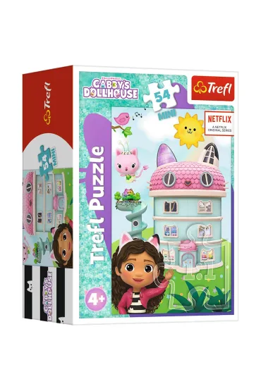 Puzzle mini 54 el. Z Gabi zawsze jest weso�o. Koci Domek Gabi Trefl