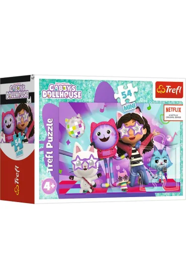 Puzzle mini 54 el. Z Gabi zawsze jest weso�o. Koci Domek Gabi Trefl