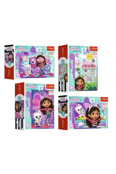 Puzzle mini 54 el. Z Gabi zawsze jest weso�o. Koci Domek Gabi Trefl