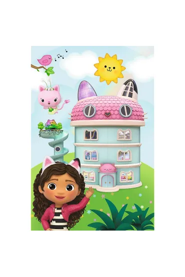 Puzzle mini 54 el. Z Gabi zawsze jest weso�o. Koci Domek Gabi Trefl