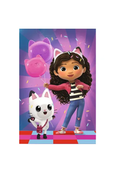Puzzle mini 54 el. Z Gabi zawsze jest weso�o. Koci Domek Gabi Trefl