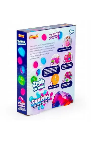 Dumel Squishy Kamienie Fluo