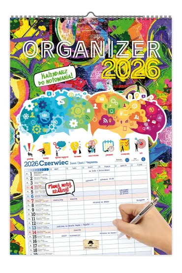 Kalendarz 2026 �cienny Organizer A3 V2