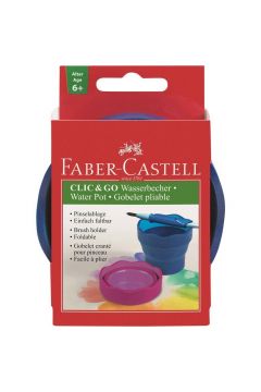 Faber-Castell Pojemnik na wodę Click&Go niebieski