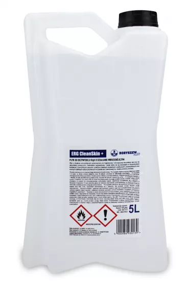 P�yn do dezynfekcji antybakteryjny wirusob�jczy ERG Clean Skin+ 5l 5 l