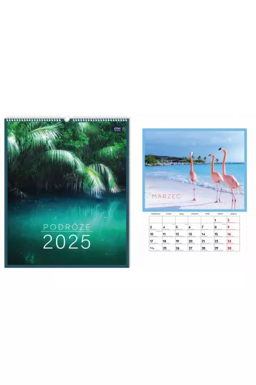 Interdruk Kalendarz �cienny planszowy 2025 33,5x40 Widoki