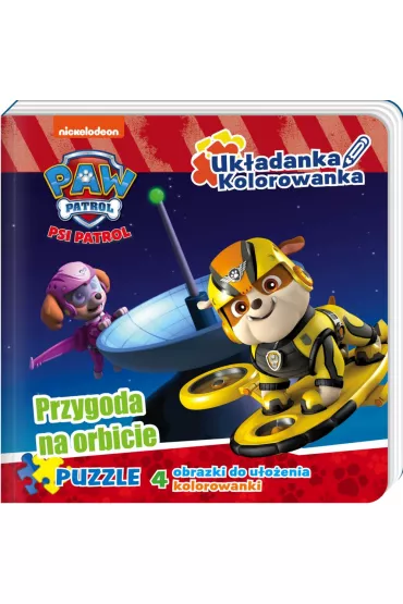 Uk�adanka kolorowanka Psi Patrol Przygoda na orbicie