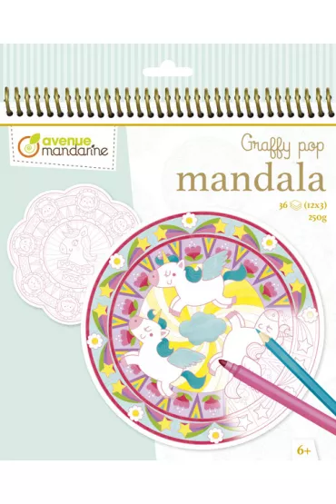 Kolorowanka Graffy Pop Mandala Magia