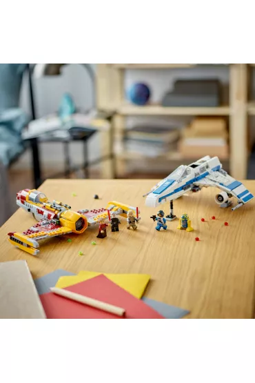 LEGO Star Wars E-Wing Nowej Republiki kontra Myliwiec Shin Hati 75364