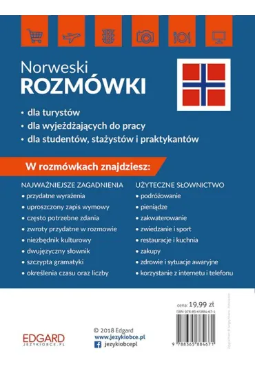 EDGARD. Norweski. Rozm�wki na ka�dy wyjazd - Karolina  Bre�