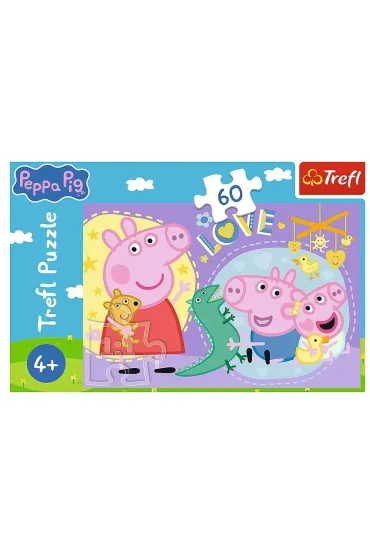 Puzzle 60 el. Szcz�liwa �winka Trefl