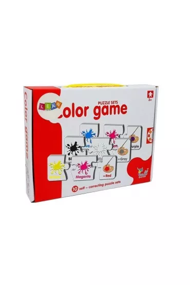 Puzzle edukacyjne. Kolory Angielski LeanToys