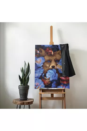 Twoje Hobby Malowanie po numerach - Lis w kwiatach 40x50cm