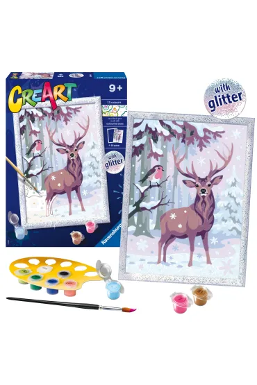 Malowanie po numerach CreArt - Zimowi przyjaciele Ravensburger