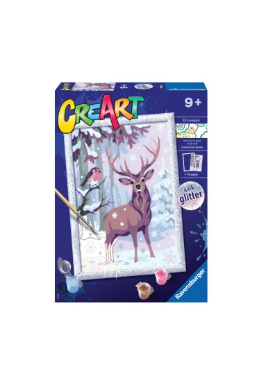 Malowanie po numerach CreArt - Zimowi przyjaciele Ravensburger