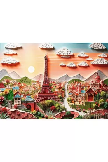 Puzzle 1000 el. Paper Art: Pary Trefl