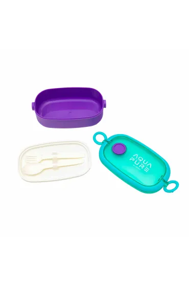 �niadani�wka Aqua Pure ze sztu�cami - mint/lavender