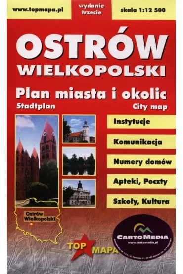 Ostr�w Wielkopolski Plan miasta i okolic 1:12 500