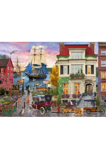 Puzzle 1000 el. Miasto portowe Schmidt