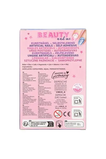 Sztuczne paznokcie Top Model BEAUTY&ME samoprzylepne 13815A Depesche