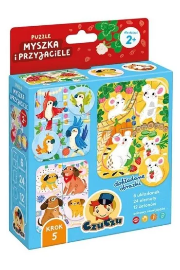 CzuCzu Puzzle Myszka i przyjaciele 2+ Bright Junior Media