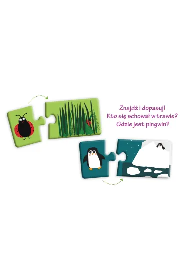 Puzzle Kapitan Nauka. Uk�adanki malucha. Znajd� zwierz� Edgard - Pola  Augustynowicz