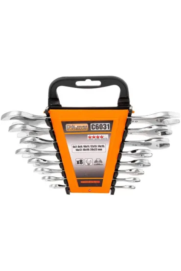 C6031 KLUCZE P�ASKIE 6-22MM 8 ELEM