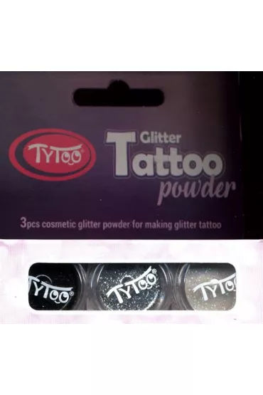 Tytoo. Tatua�e zestaw brokat�w 3 koloroy