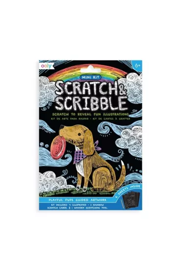 Kolorowe Baloniki Zdrapywanki Mini Scratch & Scribble Pieski