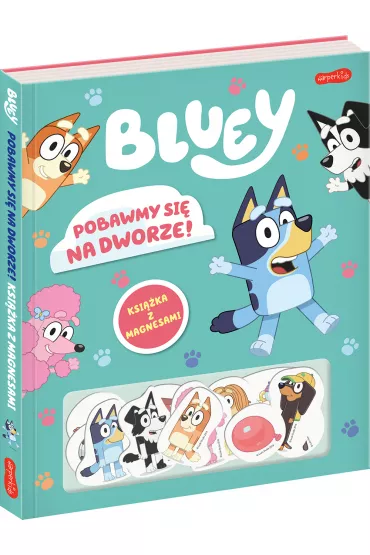 Pobawmy si� na dworze! Bluey. Ksi��ka z magnesami