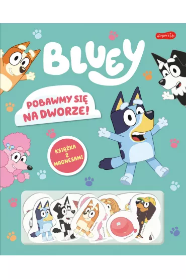Pobawmy si� na dworze! Bluey. Ksi��ka z magnesami