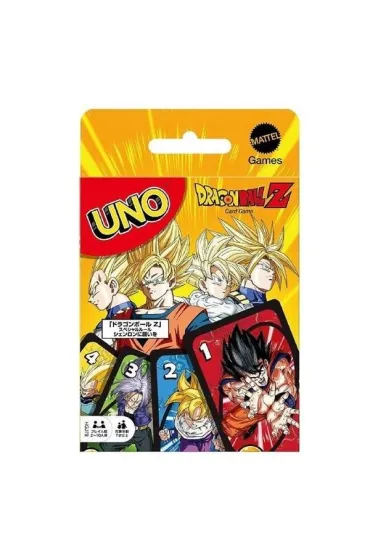 Uno Dragon Ball Z Gra karciana dla dzieci Mattel