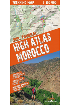 Trekking map High Atlas Morocco 1:100 000