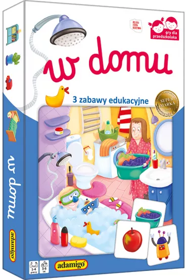 W domu. 3 zabawy edukacyjne Adamigo
