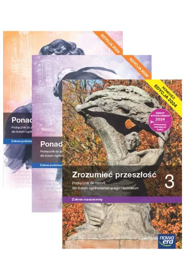 Pakiet podrcznikw: Ponad sowami. Cz 1 i 2, Zrozumie przeszo. Liceum i technikum. Klasa 3. Edycja 2024 - Aneta Niewgowska, Anna Rwny, Tomasz Krzemiski, Joanna Ginter, Joanna Kocierzyska, Anna  Cisowska, Aleksandra Wrblewska, Magorzata  Matecka